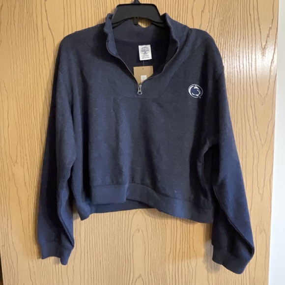 Women's‎ rivalry Threads 91 Penn State boxy sweatshirt size XL 1/4 Zip Blue - Picture 1 of 6